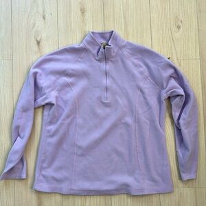 LL Bean Purple Size Large Fleece Quarter Zip